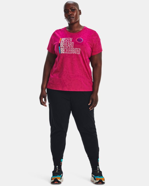 Women's UA Black History Month Short Sleeve, Pink, pdpMainDesktop image number 2